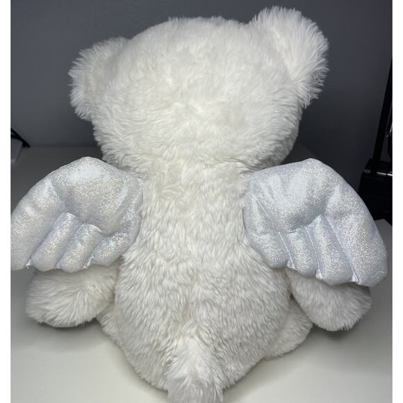 Kellytoy Brooke the Polar Bear Plush 20” White Gray Large Angel Wings - Picture 4 of 12